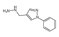 4-肼基甲基-1-苯基-1H-吡唑结构式