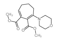 1,2-Cycloheptanedicarboxylicacid, 3-(4-morpholinyl)-, 1,2-dimethyl ester Structure