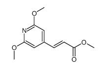 (E)-methyl 3-(2,6-dimethoxypyridin-4-yl)acrylate结构式