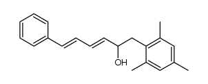 2-Hydroxy-6-phenyl-1-[2,4,6-trimethyl-phenyl]-hexadien-(3,5)结构式