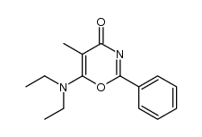 6-(N,N-diethylamino)-5-methyl-2-phenyl-1,3-oxazine-4-one Structure