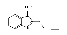 2-(2-propynylsulfanyl)-3H-1,3-benzimidazolium bromide Structure