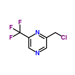 2-(氯甲基)-6-(三氟甲基)吡嗪结构式