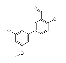 5-(3,5-dimethoxyphenyl)-2-hydroxybenzaldehyde结构式