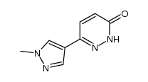 6-(1-methyl-1H-pyrazol-4-yl)-2H-pyridazin-3-one结构式