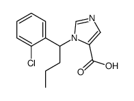 3-[1-(2-chlorophenyl)butyl]imidazole-4-carboxylic acid Structure