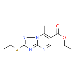 Ethyl 2-(ethylthio)-7-methyl[1,2,4]triazolo-[1,5-a]pyrimidine-6-carboxylate Structure