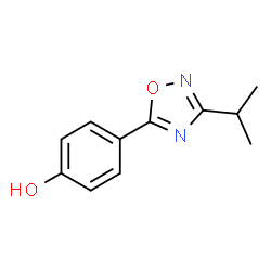 4-(3-Isopropyl-1,2,4-oxadiazol-5-yl)phenol structure