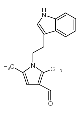 1-[2-(1H-INDOL-3-YL)-ETHYL]-2,5-DIMETHYL-1H-PYRROLE-3-CARBALDEHYDE Structure