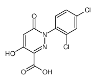 1-(2,4-DICHLOROPHENYL)-4-HYDROXY-6-OXO-1,6-DIHYDRO-3-PYRIDAZINECARBOXYLIC ACID结构式