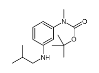 TERT-BUTYL3-(ISOBUTYLAMINO)PHENYL(METHYL)CARBAMATE Structure