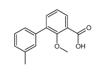 2-methoxy-3-(3-methylphenyl)benzoic acid Structure