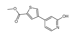 methyl 4-(2-oxo-1H-pyridin-4-yl)thiophene-2-carboxylate Structure