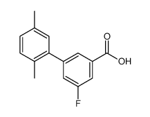 3-(2,5-dimethylphenyl)-5-fluorobenzoic acid结构式