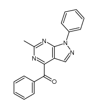 (6-methyl-1-phenyl-1H-pyrazolo[3,4-d]pyrimidin-4-yl)(phenyl)methanone结构式