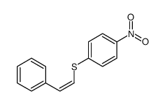 1-nitro-4-(2-phenylethenylsulfanyl)benzene Structure