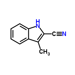2-氰基-3-甲基吲哚结构式