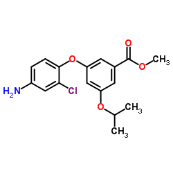 Methyl 3-(4-amino-2-chlorophenoxy)-5-isopropoxybenzoate结构式