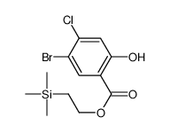 2-trimethylsilylethyl 5-bromo-4-chloro-2-hydroxybenzoate Structure