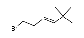 1-bromo-5,5-dimethyl-3-hexene结构式