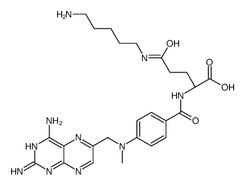 N-(5-Aminopentyl) Methotrexate Amide Structure