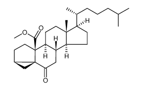 methyl 6-oxo-3α,5-cyclo-5α-cholestan-19-oate Structure