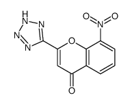 8-nitro-2-(2H-tetrazol-5-yl)chromen-4-one Structure