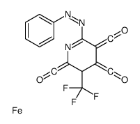 [2,5-bis(oxomethylidene)-6-phenyldiazenyl-3-(trifluoromethyl)pyridin-4-ylidene]methanone,iron结构式