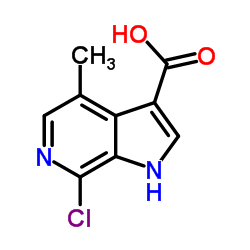 7-Chloro-4-methyl-1H-pyrrolo[2,3-c]pyridine-3-carboxylic acid Structure