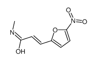 N-methyl-3-(5-nitrofuran-2-yl)prop-2-enamide结构式