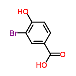 3-Bromo-4-hydroxybenzoic acid structure