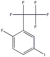 1-fluoro-4-iodo-2-(1,1,2,2,2-pentafluoroethyl)benzene结构式