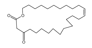 15Z-3-Oxohexacosen-26-olide Structure