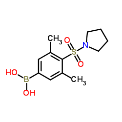 (3,5-dimethyl-4-(pyrrolidin-1-ylsulfonyl)phenyl)boronic acid picture