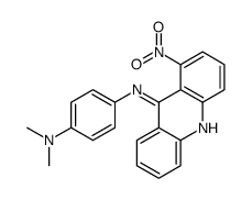 4-N,4-N-dimethyl-1-N-(1-nitroacridin-9-yl)benzene-1,4-diamine结构式