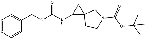 tert-Butyl 1-{[(benzyloxy)carbonyl]amino}-5-azaspiro[2.4]heptane-5-carboxylate structure