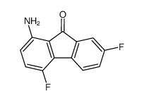 1-Amino-4.7-difluor-fluoren-9-on Structure