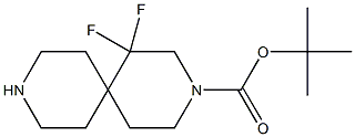 tert-butyl 1,1-difluoro-3,9-diazaspiro[5.5]undecane-3-carboxylate结构式