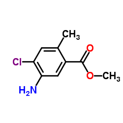 Methyl 5-amino-4-chloro-2-methylbenzoate structure