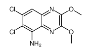 6,7-DICHLOOR-2,3-DIMETHOXYCHINOXALINE-5-YLAMINE结构式