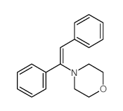 4-(1,2-diphenylethenyl)morpholine结构式