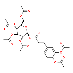 1-O-[3-[3,4-Bis(acetyloxy)phenyl]propenoyl]-β-D-glucopyranose 2,3,4,6-tetraacetate picture