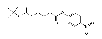 Boc-4-aminobutyryl p-nitrophenyl ester结构式