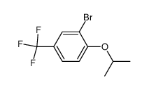 2-bromo-1-isopropoxy-4-trifluoromethylbenzene Structure