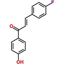 (2E)-3-(4-Fluorophenyl)-1-(4-hydroxyphenyl)-2-propen-1-one结构式