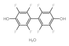 4,4'-DIHYDROXYOCTAFLUORODIPHENYL MONOHYDRATE structure