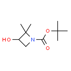 tert-butyl 3-hydroxy-2,2-dimethylazetidine-1-carboxylate structure