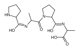 (2S)-2-[[(2S)-1-[(2S)-2-[[(2S)-pyrrolidine-2-carbonyl]amino]propanoyl]pyrrolidine-2-carbonyl]amino]propanoic acid Structure