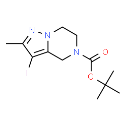 Tert-butyl 3-iodo-2-methyl-6,7-dihydropyrazolo[1,5-a]pyrazine-5(4H)-carboxylate picture