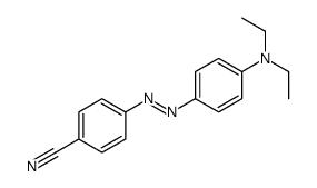 4-[[4-(diethylamino)phenyl]diazenyl]benzonitrile结构式